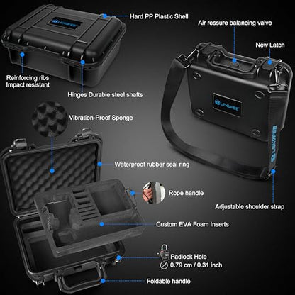 Lekufee Travel Waterproof Hard Case for Insta360 Ace Pro 2, Action Camera, and Accessories(Case Only)