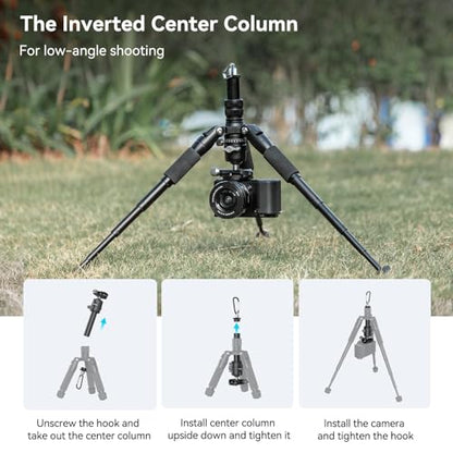 SmallRig VT-20 Aluminum Mini Tripod, 20" Desktop Tripod with 360° Ball Head, Compact Desktop Tripods for DSLR Camera Video Camcorder, Load up to 13lb/6kg - style: VT-20