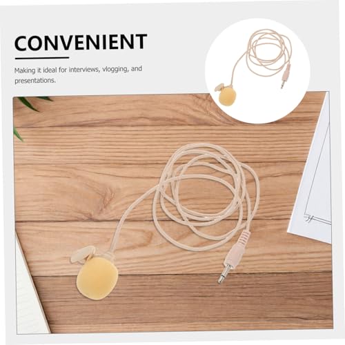 Mini Condenser Clip Microphone for Laptop Portable Noise Canceling Lapel Mic for Vlogging Interviews and Online Meetings Lightweight Design for Phone and Tablet