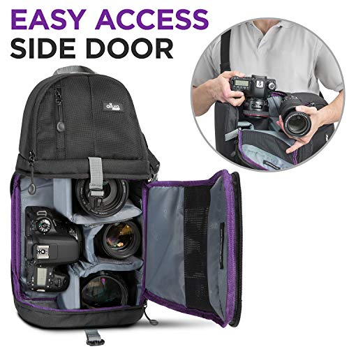 Altura Photo Camera Sling Bag DSLR - Camera Backpack for Canon, Nikon, Sony & GoPro Bag - Crossbody Camera Bag for Photographers - Camera Accessories