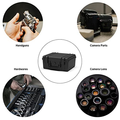 Ant Mag Waterproof Hard Case with Pick & Pluck Foam - 10.3x7.9x4.7 inch Interior - Protective Travel Storage Box for Cameras, Drones, Tools & Equipment - style: 10.3*7.9*3.6in/4.8liter