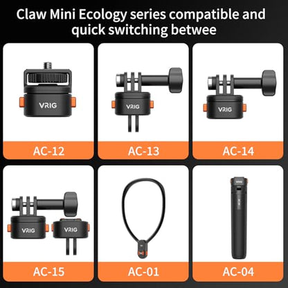 VRIG Camera Tripod Quick Release Plate Universal Mount Magnetic Base Adapter with 1/4 Screw Hole, Suitable for Claw Mini Series (1/4 Base) - size: 1/4 base