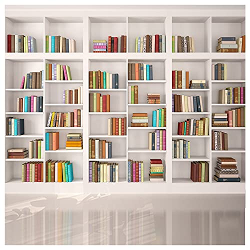 YYNXSY 10X10FT Office Bookshelf Backdrop for Video Conference with Window Background Screen for Children Photography Studio Holiday Party YY-1006 - size: 10X10FT