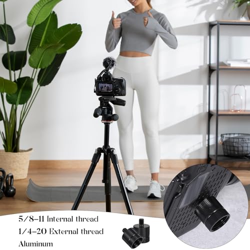 2 PCS Tripod Adapter Laser Level Tripod Conversion Adapter 5/8-11 Female to 1/4 Male, Camera Tripods Adapters, Mic Screw Adapters for Photography Equipment（Black）