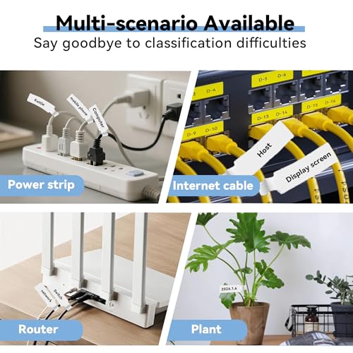 Cable Management Kit, Cord Organizer Box, Cable Clips & Labels | All-in-One Desk Cable Organizer and Storage Solution for Home Office, Wire Management Set