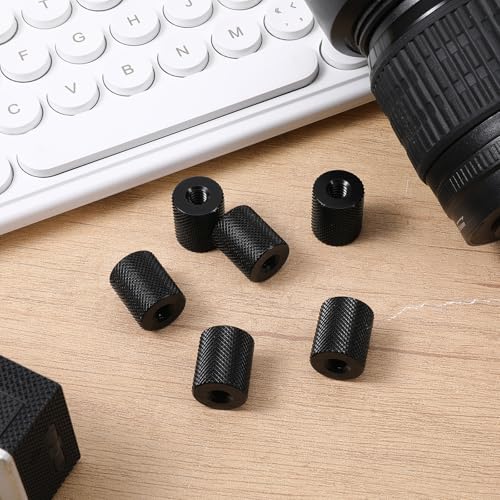 6 Pcs 1/4 Female to 1/4 Female, Tripod Adapter Camera Tripod Adapter Double Females Thread Screw for Photography Equipment Camera Screws Converter Tripods Converter Nut Accessories