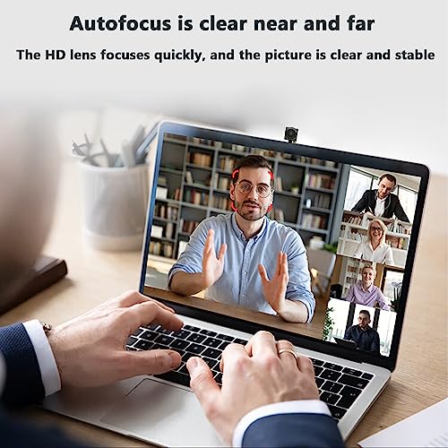 1080P Webcams Eye Contact Computer Camera Center Cam with Microphone 120°Wide-Angle Mini USB Cameras Webcam for Zoom/Skype/Teams, Conferencing/Calling/Gaming Laptop