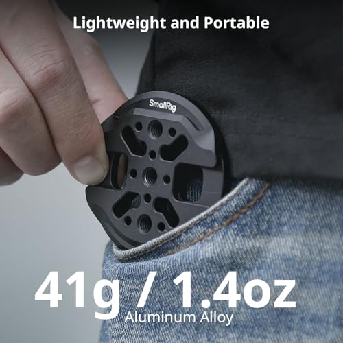 SMALLRIG Magnetic Phone Mount Plate for iPhone 17/16/15/14/13 | with Cold Shoe Mount & 1/4"-20 Threaded Hole, for DJI Mic 2, Vlogging, Live Streaming, Smartphone Filming - size: Phone Mount Plate