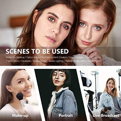 NEEWER 18 Inch Ring Light with Tripod Stand, 55W Large LED Ringlight, Cold Shoe Phone Holder Compatible with iPhone Camera for Video Recording Photography Streaming Selfie Makeup Studio Photo, RL-18