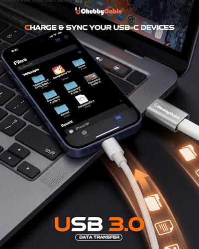 chubbycable USB to USB C Adapter 2Pack USBC Female to A Male OTG Charger Type C to USB A Charger Cable Converter for Mobile Phone, Computer, Laptop, Earphone, Mouse Keyboard, CarPlay