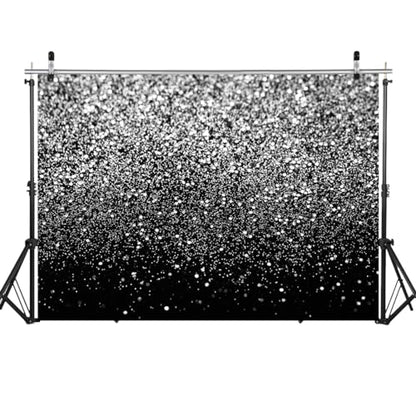 Black and Silver Backdrop Silver Glitter Backdrop for Photography Wedding Birthday Baby Shower Party Photo Studio 10x8FT FW18 - color: Silver, size: 10x8FT