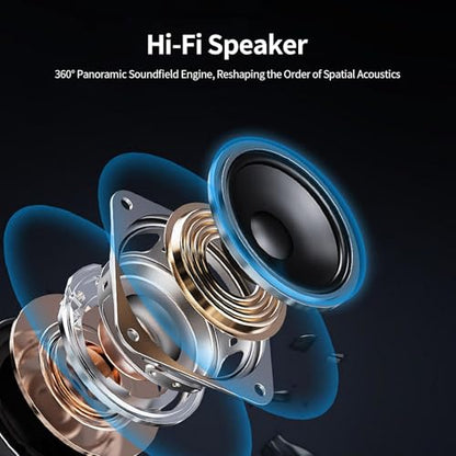 4K All-in-One Video Bar, USB Video Conference System, 4K 8MP Conference Camera & Hi-Fi Speaker & 2 Noise-reducing Mics, Auto Framing & Speaker Tracking, 94°FOV, Auto Light Correction, Plug and Play