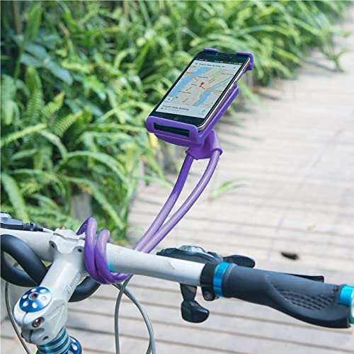 Chapter Seven Universal Smart Mobile Phone Stand,Hanging on Neck Cell Phone Mount Holder, Flexible Lazy Bracket DIY Free Rotating for Multiple Functions (Black) - color: Black