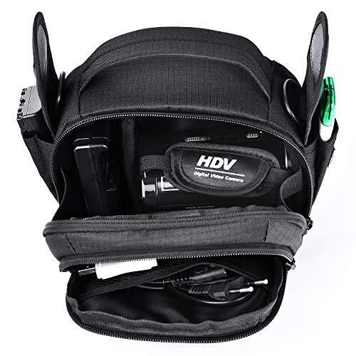 FOSOTO Camcorder Cases Bag Compatible Canon VIXIA HF Panasonic Video Camera | for Canon VIXIA HF R800 R700,Sony HDR-CX405 CX675 CX670 SR12 FDRAX53,Panasonic HC-V770 HC-V180 HD