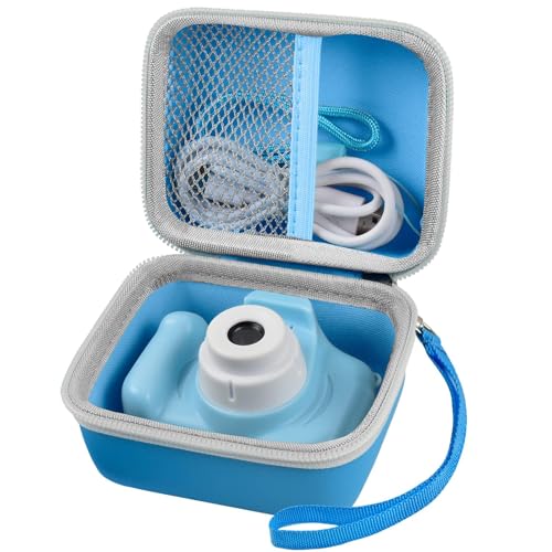 ANKHOH Kids Camera Case for Seckton for Desuccus for PROGRACE for GKTZ for Dylanto for Rindol for One'sMore for HANGRUI Digital Camera Storage Box Holder for Cable Accessory-Bag Only Light Blue - color: Lightblue