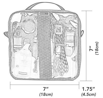 Think Tank Cable Management 20 - Electronics, Accessories, and Gear Organizer Pouch - Large - size: Large 7" x 7" x 1.75"
