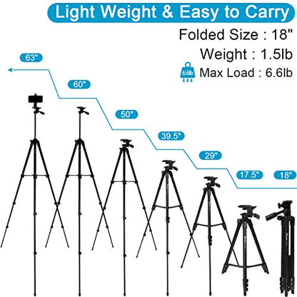 Endurax Camera Tripod (No Quick Release Plate-Black) - style: No Quick Release Plate-Black