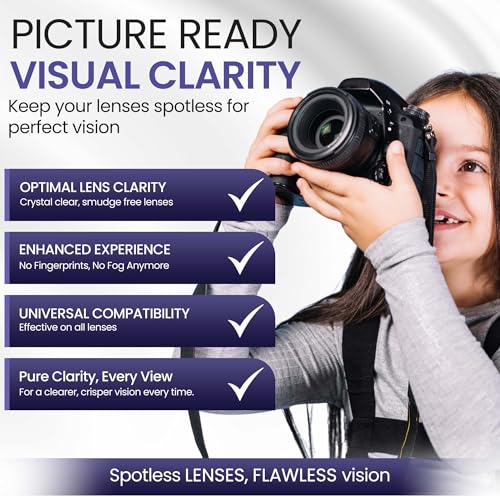 ULTRAVUE’s Ultimate Camera Lens Cleaning Kit –Camera Lens Cleaner, Lens Pen, Fog Stopper, and Microfiber Cloths - Camera Cleaning Kit - Lens Blower for DSLR & Digital Camera Accessories Camera Kit