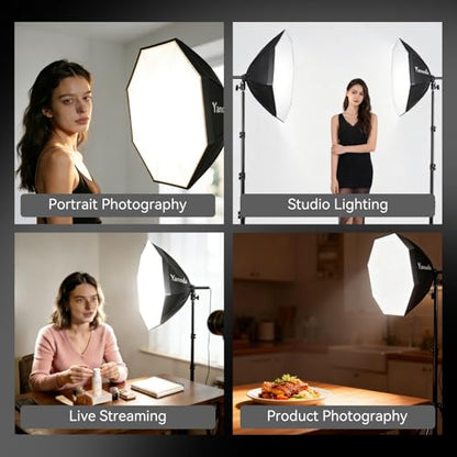 Softbox Lighting Kit 20"x20" with Remote Control, Photography Lighting Kit with Adjustable LED Light, 3000K-7500K Studio Lights for Product Photography, YouTube, Video Recording - size: 20"x20" 1PK