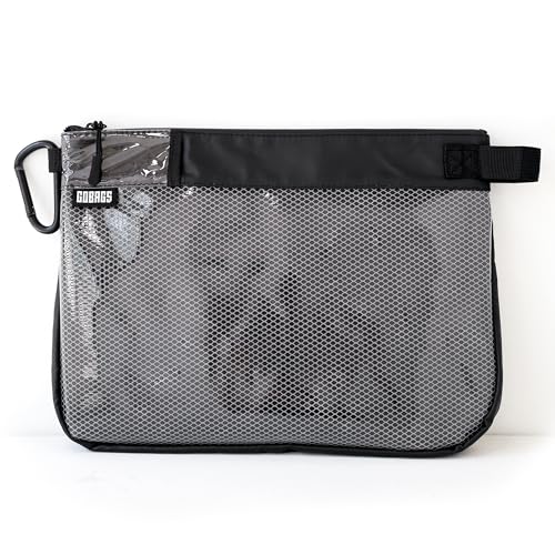 GOBAGS Production Zipper Bags - Electronics & Camera Accessories Bag - Cable organizer, Gear Accessory Pouch, Travel Camera Essentials (Large, Black) - color: Black, size: Large