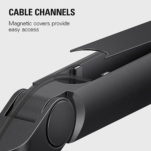 Elgato Wave Mic Arm Low Profile Microphone Boom Arm | Sits below shoulder line, 360-degree rotation, Magnetic cable channels, All-metal build, Fully adjustable mount - style: Low Profile