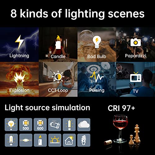 GVM SD80D 80W LED Video Light Kit with Softbox, Bowens Mount, CRI97+, 2700K-7500K Color Temperature, APP Control, and Tripod Stand for Video and Wedding Shooting - size: 80W