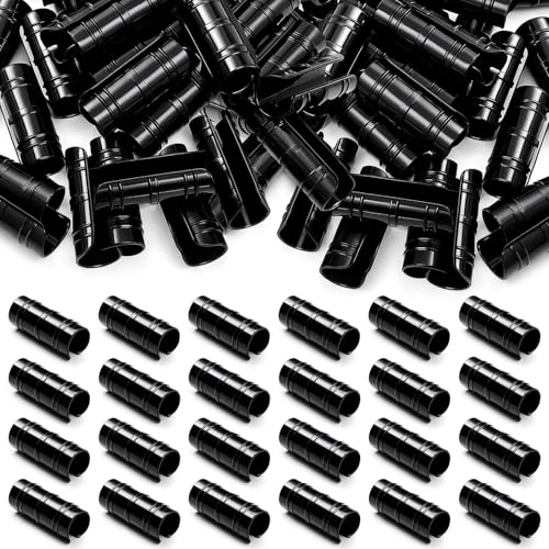100 Pcs 3/4 Inch Greenhouse Clips, 19mm Black Plastic Clamp Garden Buildings Frame Snap PVC Pipe Tube Clips for Greenhouse Films Sunshade Nets Row Covers Shelters Fixing, Farming, Gardening - color: Black, size: 3/4 Inch