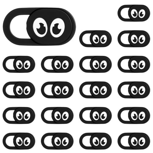 20 Pcs Webcam Cover Slide, Ultra Thin Laptop Camera Cover Universal Web CameraCover Webcam Cameras Blocker Slider for Laptop Computer Smartphone Tablet Privacy Security