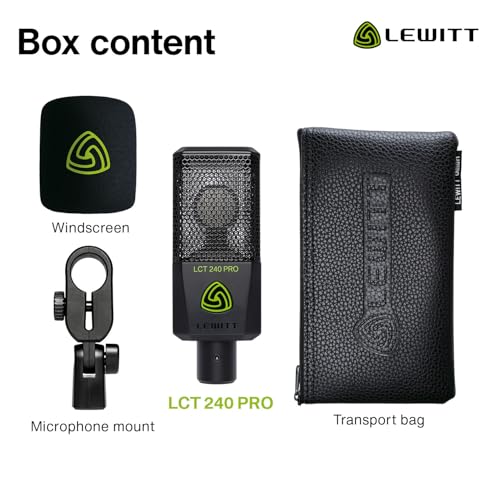 LEWITT LCT 240 Pro Large Diaphragm Condenser Mic - color: Black
