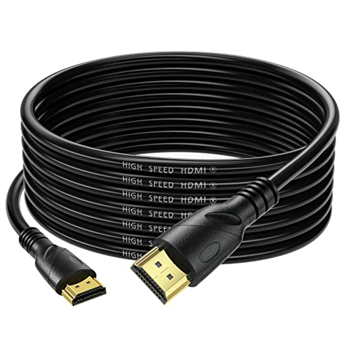 4K HDMI Cable 25ft Ultra High Speed HDMI 2.0 Cord 4K@60Hz 18gbps, Gold Plated Connector,Ethernet Audio Video Return,Compatible for 1080p 3D HDTV PC Xbox Arc Laptop PS3/4/5/9 etc - size: 25FT