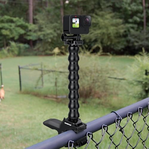 Jaws Flex Clamp Clip Mount Gooseneck Mounts Compatible with GoPro Hero 13 12 11 10 9 8 7 6 5 4 Session 3+ 3 2 1 Max DJI Osmo Akaso Action Cameras | for Go Pro Hero 13 12 11 10 9 8 7 6 5 4 Session 3+ 3 2 1 Mission Max DJI Osmo AKASO Action Cameras