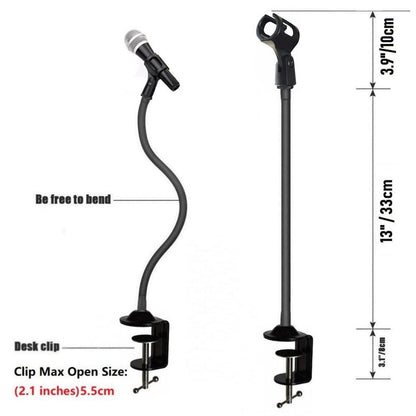Podium Desk Mic Stand for Podcast, Meetings, Lectures,TV,Radio,Blue Yeti Snowball Microphone