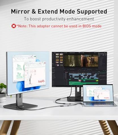 Reborn USB to HDMI Adapter, 1080P@60Hz for Macos Windows 7/8/10/11 | USB 3.0 Male to HDMI Female Audio & Video Converter Suitable for Laptop Desktop Monitor - Driver installation is required