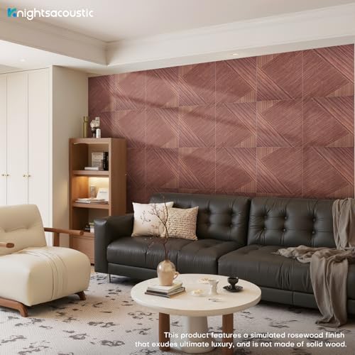 8Pack Acoustic Wall Panels, Wood-Pattern Art Sound Proof Foam Panels For Walls, Decorative Acoustic Panels Sound Absorbing, Self-Adhesive Sound Dampening Panels For Studio Home, 23.62 X 23.62 Inches - size: Extra Large 8Packs Timber Spiral