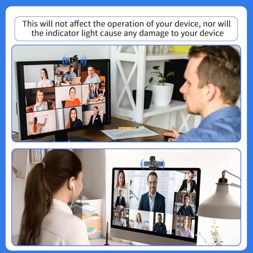 2 Pack Universal Webcam Cover, Desktop Computer Camera Privacy Cover Lens Shutter Cap Hood Plastic Streaming Web Camera Covers Clip for Laptop, Computer Black