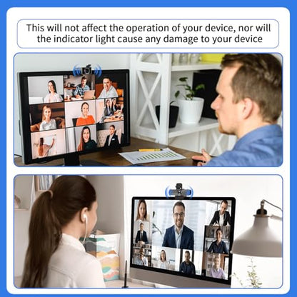 2 Pack Universal Webcam Cover, Desktop Computer Camera Privacy Cover Lens Shutter Cap Hood Plastic Streaming Web Camera Covers Clip for Laptop, Computer Black