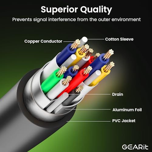 GEARit USB 3.0 Active Extension Cable (30 Feet) A-Male to A-Female USB Repeater with Signal Booster for Oculus Rift, Quest Link, Xbox 360 Kinect, PlayStation, Printer, Webcam - 30ft - size: 30 Feet