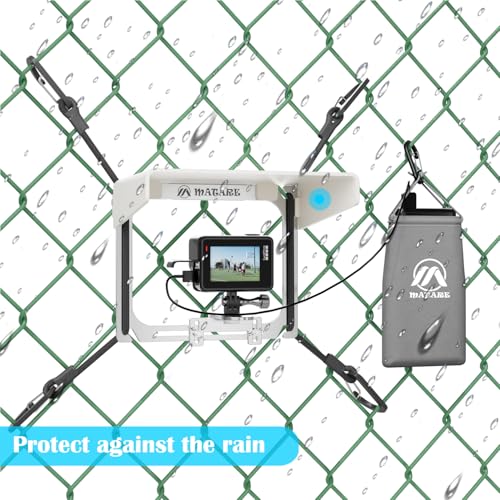Cell Phone Fence Mount with Shade, Game Recording Mounting Kit Works with Gamechanger, iPhone, Mevo Start, Phones, and GoPro, for Recording Baseball,Softball and Tennis Games(Mini Plus) - size: MINI PLUS