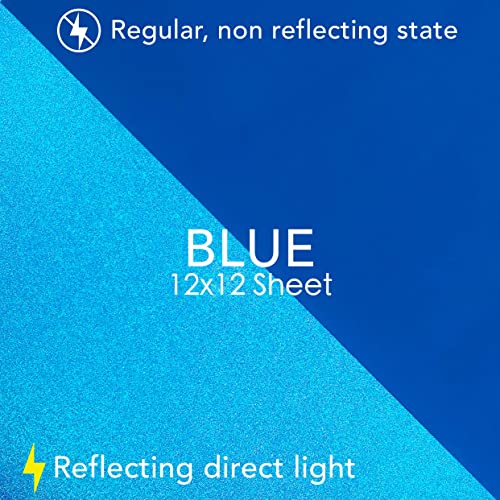 Reflective Vinyl Permanent Adhesive, 12x12 Reflective Vinyl Sheets Tape for Cricut, Cars, Bikes, Signs, Helmet Stickers, Address Numbers by Turner Moore Edition (Red, Blue, Green, Black, 4 Pack) - color: Red, Blue, Green, Black