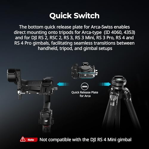 SmallRig Camera Cage Kit for Canon R6 Mark III with Top Handle and Cable Clamp, HawkLock NATO Rails, Quick Release Plate for Arca, Compatible with DJI RS 3 / RS 3 Pro/RS 4 / RS 4 Pro-5955 - style: Cage with top handle