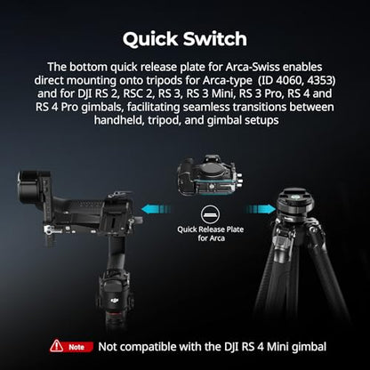 SmallRig Camera Cage Kit for Canon R6 Mark III with Top Handle and Cable Clamp, HawkLock NATO Rails, Quick Release Plate for Arca, Compatible with DJI RS 3 / RS 3 Pro/RS 4 / RS 4 Pro-5955 - style: Cage with top handle