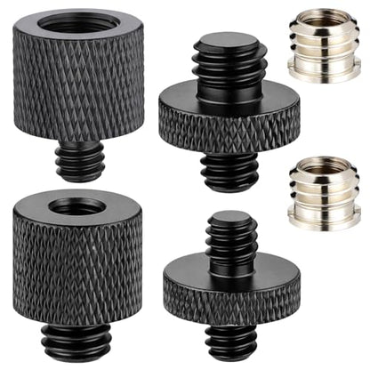 JJUNW 6Pcs Tripod Adapter, Camera Screw Adapter, Stand Adapters Threaded Converter Tripods Mount Adapters, Tripod Accessories for Camera, Mount, Monitor and Light Stand