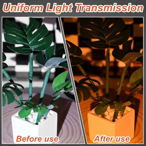 20Pcs Warm Light Filter Gel Peel and Stick Stickers 7.4 Cm | Led Ceiling Lights Video Light Theater Dj Home Mood Lighting Use