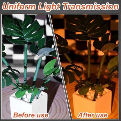 20Pcs Warm Light Filter Gel Peel and Stick Stickers 7.4 Cm | Led Ceiling Lights Video Light Theater Dj Home Mood Lighting Use