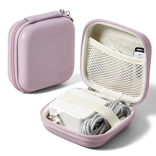 Charger Case for Macbook, Portable Tech Electronic Organizer Bag, Small Travel Storage Pouch for Laptop Accessories, MacBook Power Adapter, Charging Cords, USB Drives, Power Bank (Purple, M) - color: Purple, size: M