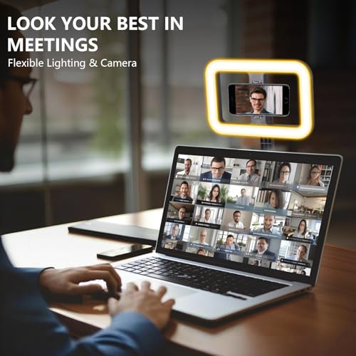 Selfie Ring Light with Stand, Tripod with Dimmable LED Lights, Extendable Ring Light Tripod for Photography, Video Recording, Live Stream, Makeup