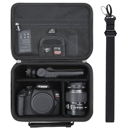 Aproca Case Compatible with Canon EOS Rebel T7, T7i, T8i, R100, R50, R5, R6 Mark II, R7, R8 Camera, Portable Storage Bag with 4 DIY Dividers and Shoulder Strap -Black - color: Black-DIY