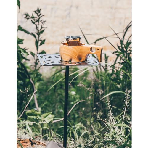 Fire Maple Portable Tripod Stand Camping Table - Lightweight Aluminium Alloy & Stainless Steel, Detachable Feet, Adjustable Height, Compact Design