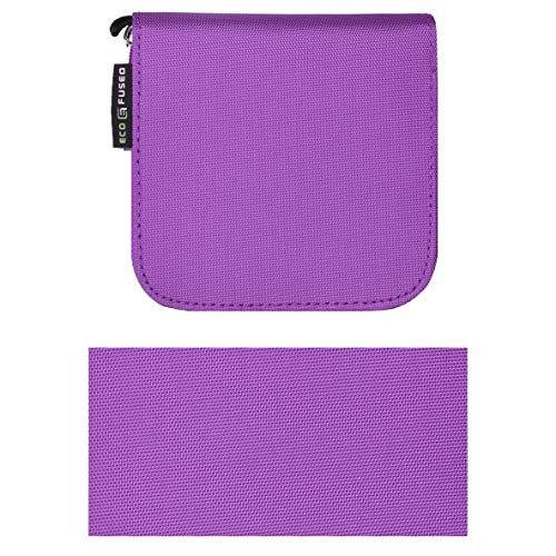 Eco-Fused Memory Card Case - Fits up to 44x SD, SDHC, Micro SD, Mini SD and 4X CF - Holder with 44 Slots (Purple / 44 Slots - 1 Pack) - color: Purple / 44 slots - 1 pack