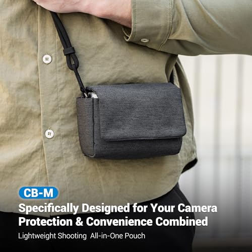 Fuji X100VI Case, Camera Travel Pouch for Fuji X-E5 XE5 X100VI X100V X100F X100S, Protective Carrying Case for Canon PowerShot V1 Compact Camera Battery Accessories Storage Bag with Magnetic Closure